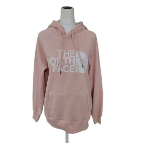 The North Face Half Dome Pullover Long-Sleeve Hoodie‎ Women's Small Pink - NEW - Picture 1 of 11
